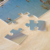 Griekenland, Paros Island, Krios Beach van bovenaf Legpuzzel (Zijkant)