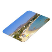 Griekenland, Paros Island, Krios Beach van bovenaf Magneet (Linkerzijde)