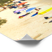 Griekenland, Paros Island, Krios Beach van bovenaf Poster (Hoek)