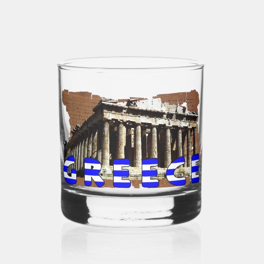 Griekenland Parthenon Acropolis Whisky Glas (Links)