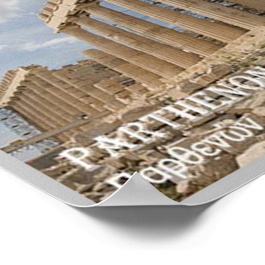 Griekenland - Parthenon - Poster (Hoek)