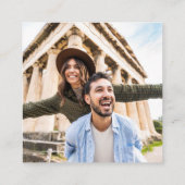 Griekenland Paspoort bruiloft QR Informatiekaartje (Achterkant)