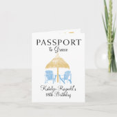 Griekenland Paspoort Verjaardagsreis Cadeau (Voorkant)
