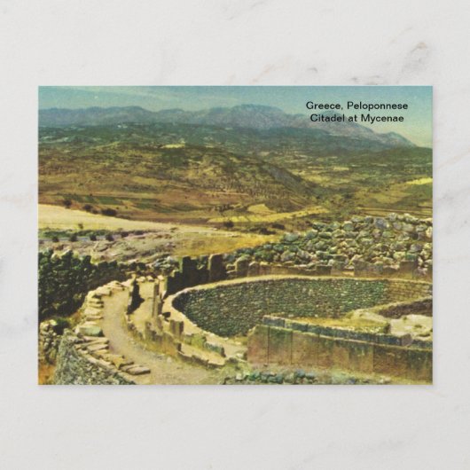 Griekenland, Peloponnesos, Mycenae Briefkaart (Voorkant)