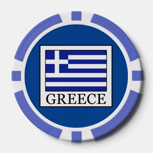 Griekenland Poker Chips (Voorkant)
