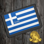 Griekenland portemonnee, Griekse vlag patriot / sp Drievoud Portemonnee<br><div class="desc">PORTEMONNEE'S: Griekenland & Grieks Vlag mode - hou van mijn land,  vaderdag,  feestgeschenken,  patriotten / sportfans</div>