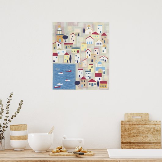 Griekenland Poster (Keuken)