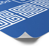 GRIEKENLAND poster, aanpasbaar Poster (Hoek)