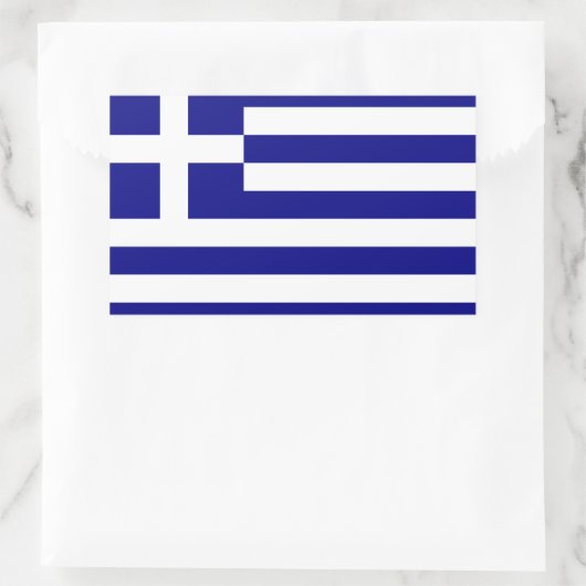 Griekenland Rechthoekige Sticker (Tas)