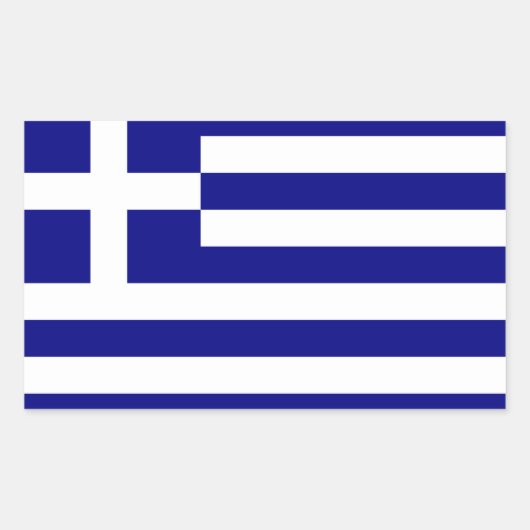 Griekenland Rechthoekige Sticker (Voorkant)