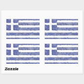 Griekenland Rechthoekige Sticker (Vel)