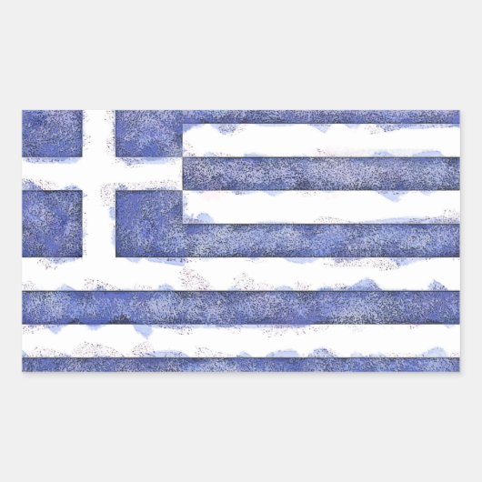 Griekenland Rechthoekige Sticker (Voorkant)