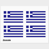 GRIEKENLAND RECHTHOEKIGE STICKER (Vel)