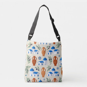 Griekenland Reis Iconen Patroon Crossbody Tas