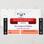 Griekenland Reiscadeaubon (Voorkant / Achterkant)