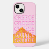 Griekenland, Reiskunst, Roze Case-Mate iPhone Case (Achterkant)