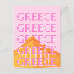 Griekenland, Reiskunst, Roze Feestdagenkaart