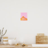 Griekenland, Reiskunst, Roze Poster (Keuken)