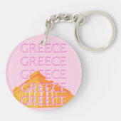 Griekenland, Reiskunst, Roze Sleutelhanger (Achterkant)