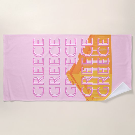 Griekenland, Reiskunst, Roze Strandlaken (Voorkant)