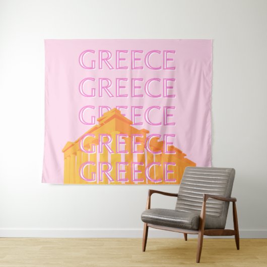 Griekenland, Reiskunst, Roze Wandkleed (In Situ (horizontaal))