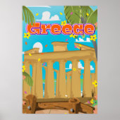 Griekenland Reisposter. Poster (Voorkant)