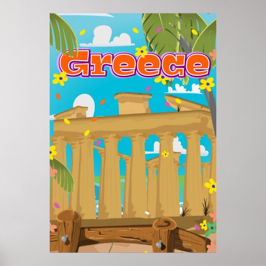 Griekenland Reisposter. Poster (Voorkant)