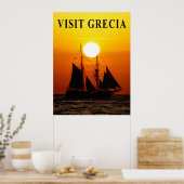 Griekenland Reisposter Poster (Keuken)