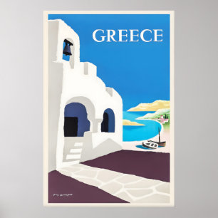 Griekenland Reisposter Vintage Guy Georget Kunstpr Poster