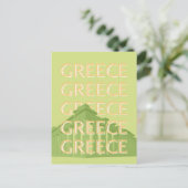 Griekenland Reizen Kunst, Zomer Reizen Kunst, Groe Feestdagenkaart (Staand voorkant)