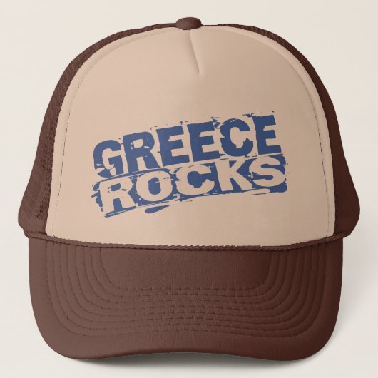 Griekenland Rocks Trucker Pet (Voorkant)