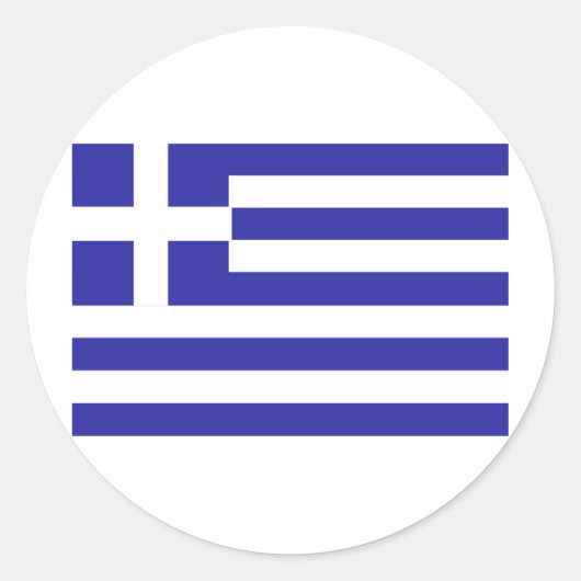 GRIEKENLAND RONDE STICKER (Voorkant)