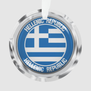 Griekenland Round Emblem Ornament