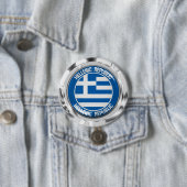 Griekenland Round Emblem Ronde Button 7,6 Cm (In situ)