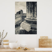 Griekenland, ruïnes van de oude stad poster (Keuken)