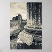 Griekenland, ruïnes van de oude stad poster (Voorkant)