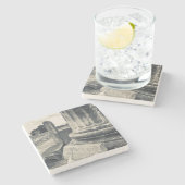 Griekenland, ruïnes van de oude stad stenen onderzetter (Zijkant)