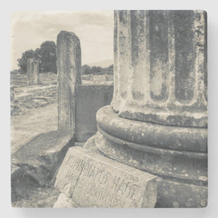 Griekenland, ruïnes van de oude stad stenen onderzetter