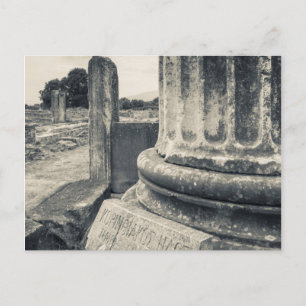 Griekenland, ruïnes van oude stad briefkaart