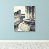 Griekenland, ruïnes van oude stad canvas afdruk (Insitu (Houten vloer))