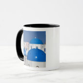 Griekenland, Santorini. Bloemtower en blauwe domme Mok (Voorkant links)