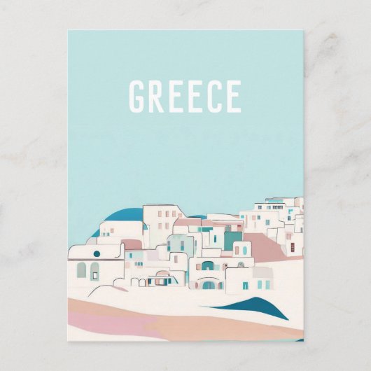 Griekenland Santorini Briefkaart (Voorkant)