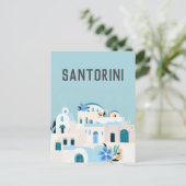 Griekenland Santorini Briefkaart (Staand voorkant)