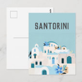 Griekenland Santorini Briefkaart (Voorkant / Achterkant)
