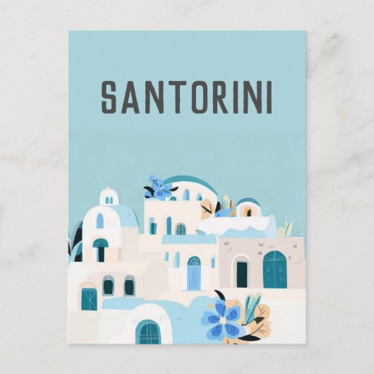 Griekenland Santorini Briefkaart (Voorkant)