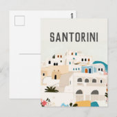 Griekenland Santorini Briefkaart (Voorkant / Achterkant)