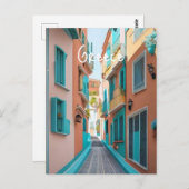 Griekenland Santorini Briefkaart (Voorkant / Achterkant)