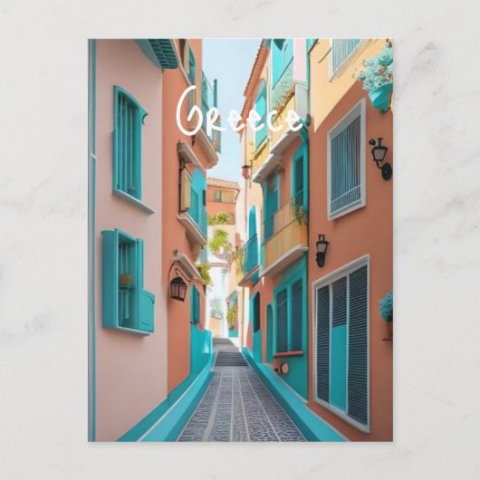 Griekenland Santorini Briefkaart (Voorkant)