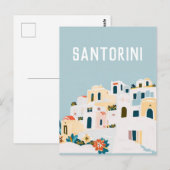 Griekenland Santorini Briefkaart (Voorkant / Achterkant)