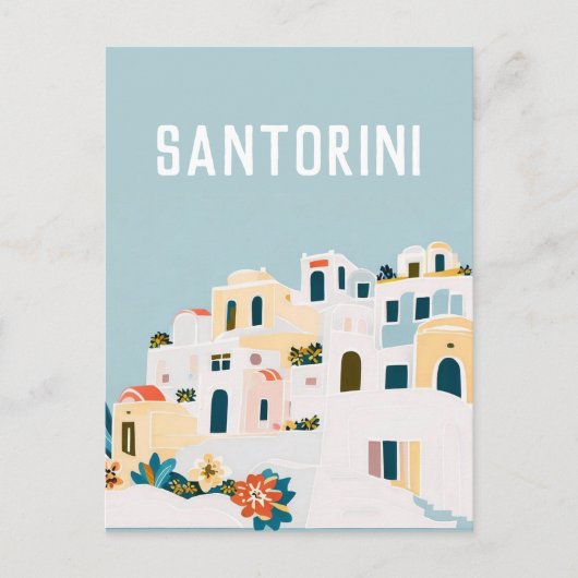 Griekenland Santorini Briefkaart (Voorkant)